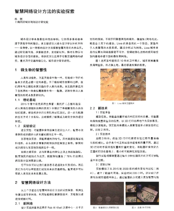 智慧网络设计方法的实验探索