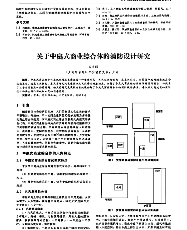 关于中庭式商业综合体的消防设计研究