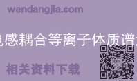 电感耦合等离子体质谱法