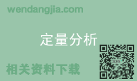 定量分析