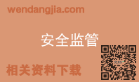 安全监管